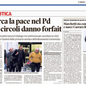 Il Tirreno, 8 febbraio 2017