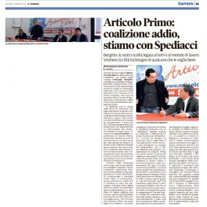 Il Tirreno, 23 marzo