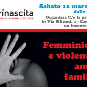 11/03/2017 Femminicidio e violenza in ambito familiare